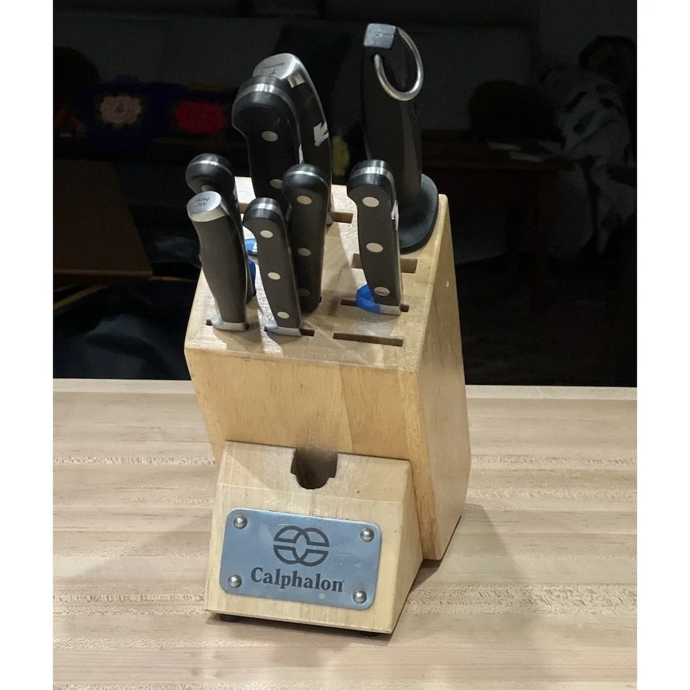 Calphalon‎ Forged Cutlery 8-Piece Knife Set & Butcher Block